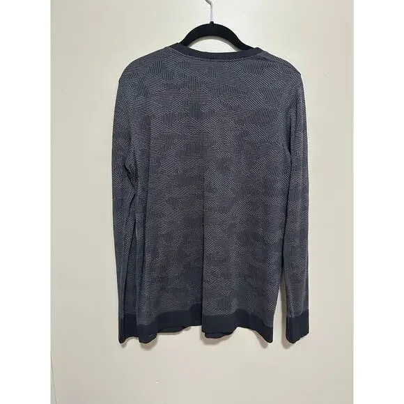 Lululemon Swiftly Breathe Long Sleeve Vented Camo Black / Asphalt Grey - Picture 4 of 5